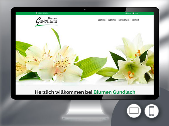 Redesign der Blumen Gundlach Webseite